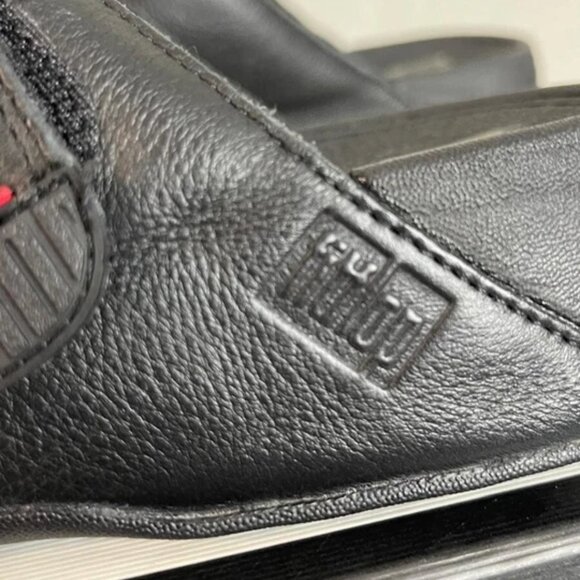 FITFLOP Gogh Moc Sandals Black Leather Adjustable Strap Slide Slip On Mens 9 US main image 13